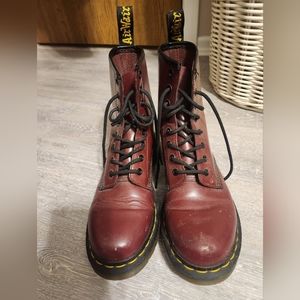 Maroon Dr. Martens